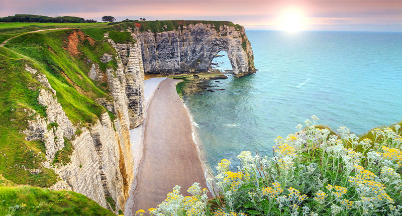 Les falaises d'Etretat 