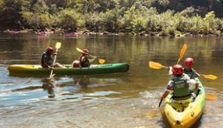 Descente de la rivière Ardèche en canoë